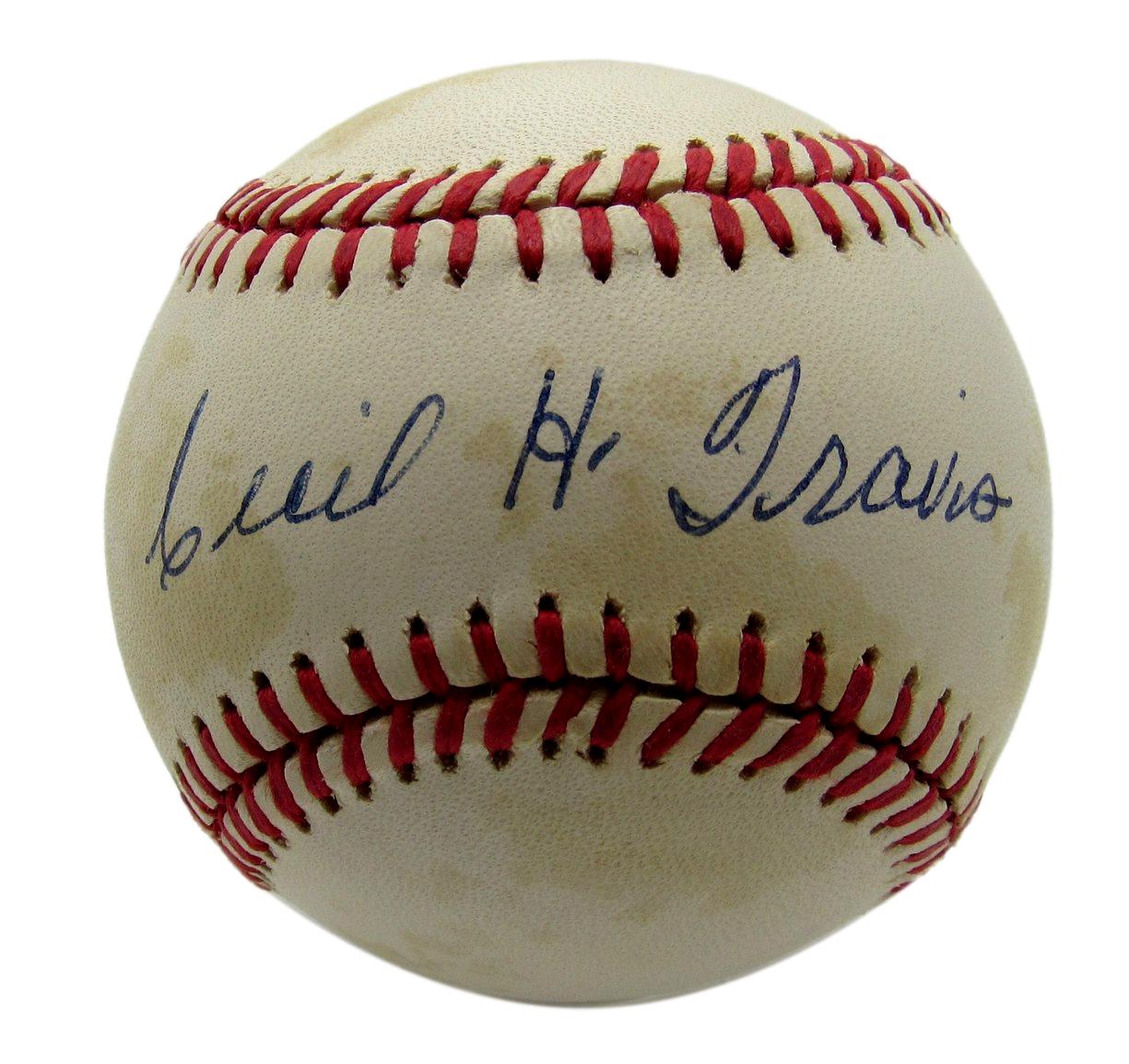 Cecil Travis Signed/Autographed OAL Baseball Washington Senators PSA/DNA 203511