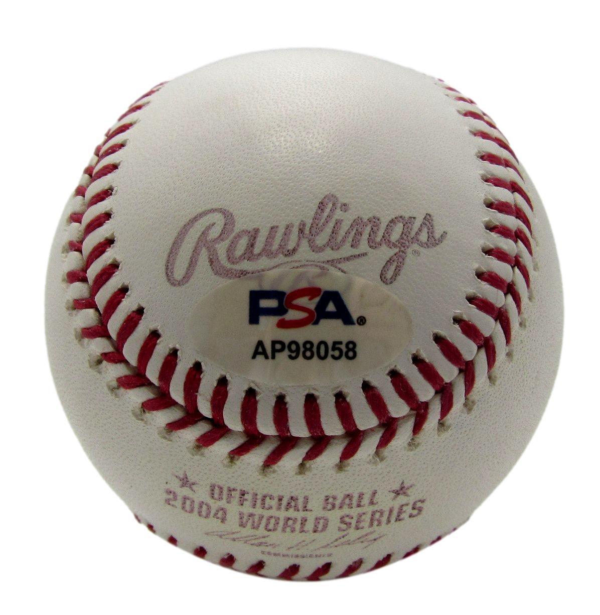 Jason Varitek Signed/Auto 2004 World Series Baseball Red Sox PSA/DNA 203521
