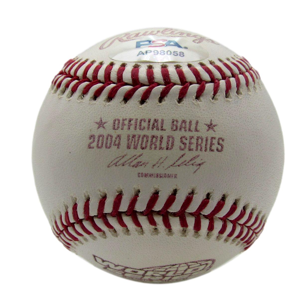 Jason Varitek Signed/Auto 2004 World Series Baseball Red Sox PSA/DNA 203521