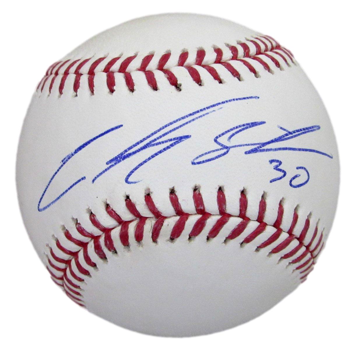 Carlos Santana Signed/Autographed OML Baseball Minnesota Twins PSA/DNA 203536