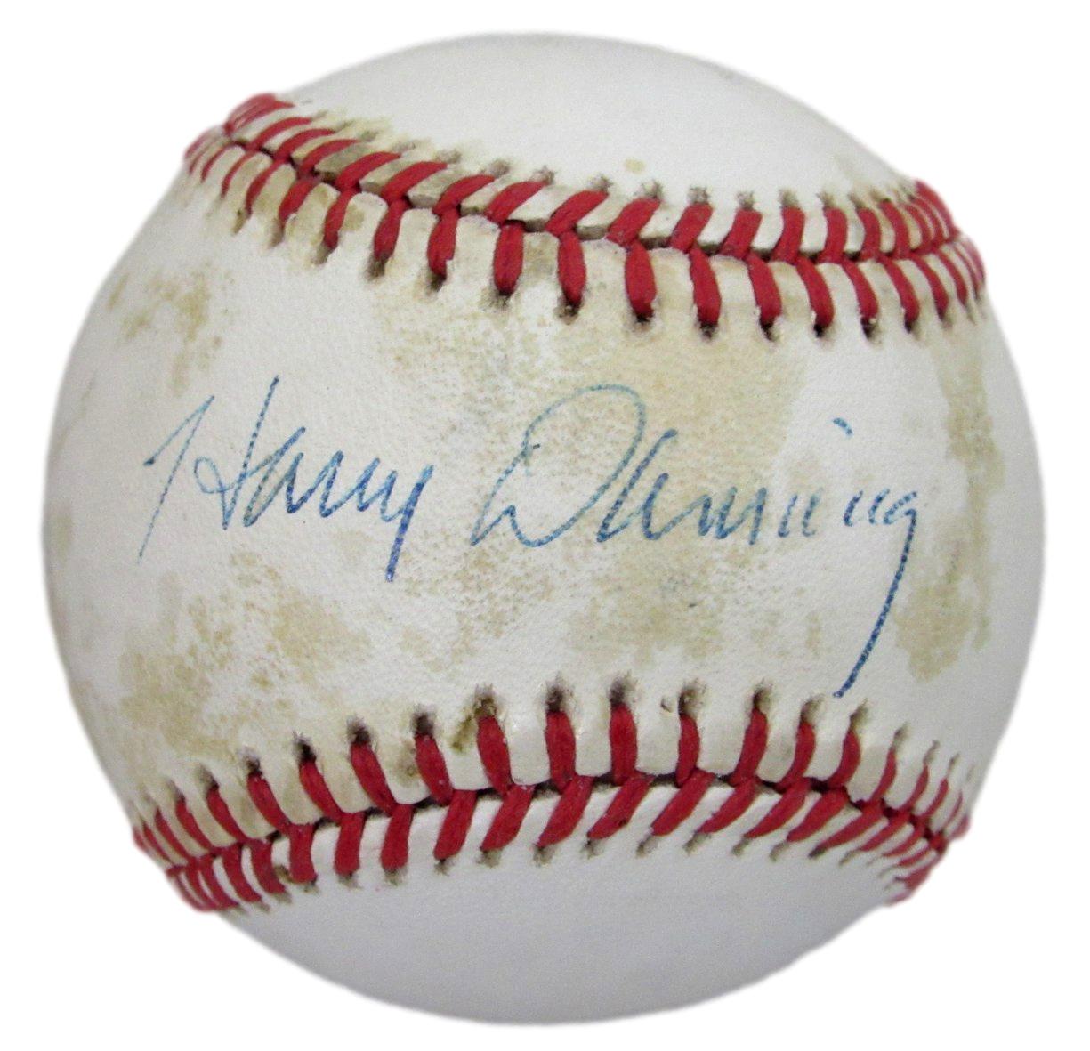 Harry Danning Signed/Autographed OML Baseball New York Giants PSA/DNA 203541