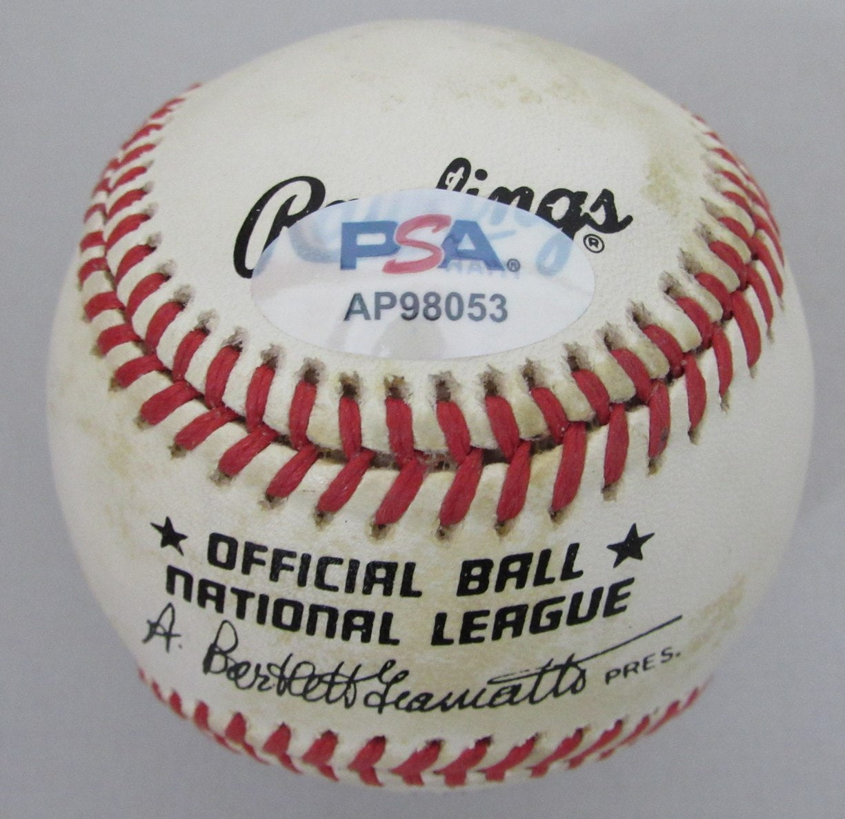 Harry Danning Signed/Autographed OML Baseball New York Giants PSA/DNA 203541