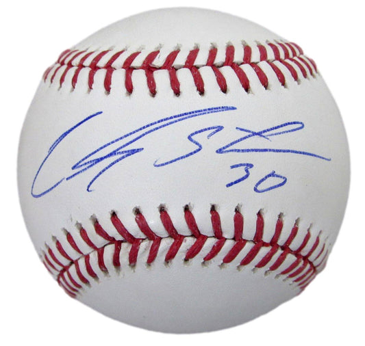 Carlos Santana Signed/Autographed OML Baseball Minnesota Twins PSA/DNA 203545