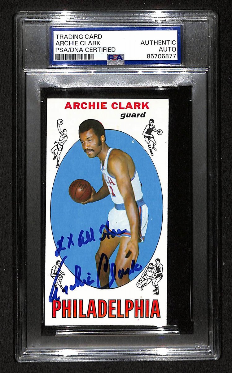 1969 Topps Archie Clark Philadelphia 76ers PSA/DNA Signed/Auto Card BA204141
