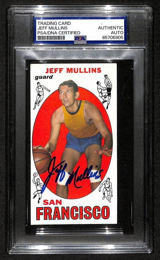 1969 Topps Jeff Mullins San Francisco Warriors PSA/DNA Signed/Auto Card BA204135