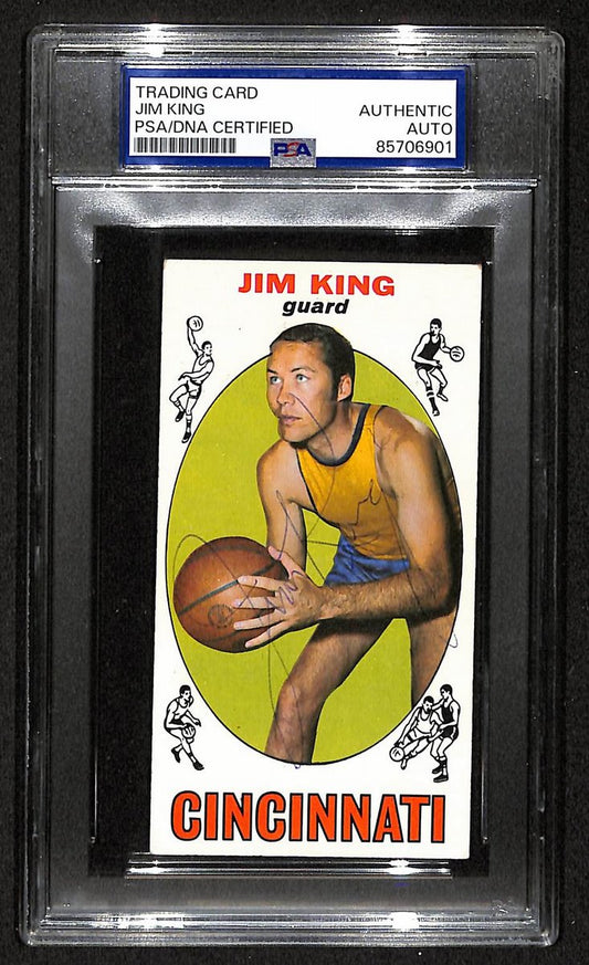 1969 Topps Jim King Cincinnati Royals PSA/DNA Signed/Auto Card BA204136