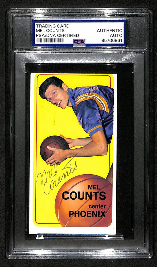 1970 Topps Mel Counts Phoenix Suns PSA/DNA Signed/Auto Card BA204134