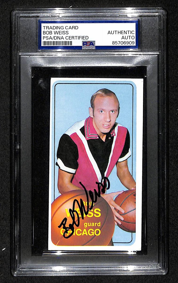 1970 Topps Bob Weiss Chicago Bulls PSA/DNA Signed/Auto Card BA204124