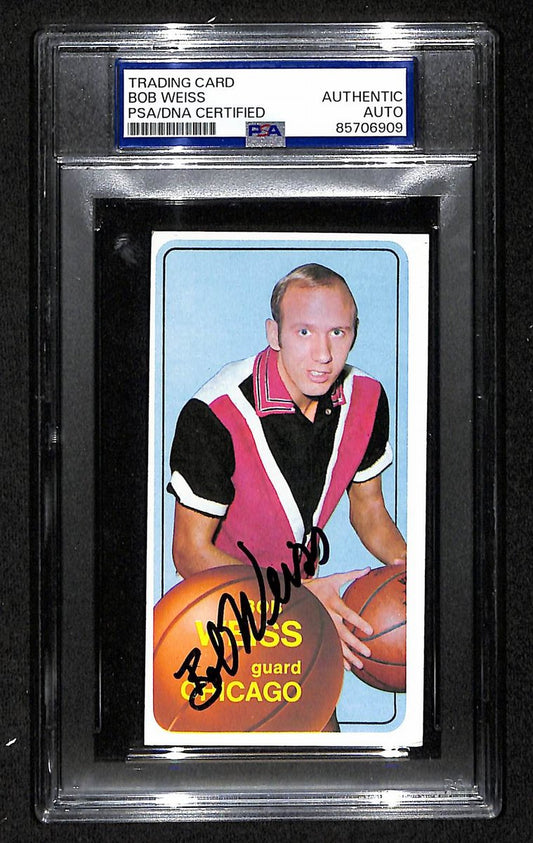 1970 Topps Bob Weiss Chicago Bulls PSA/DNA Signed/Auto Card BA204124