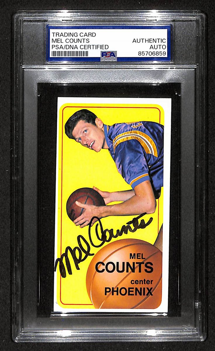 1970 Topps Mel Counts Phoenix Suns PSA/DNA Signed/Auto Card BA204125