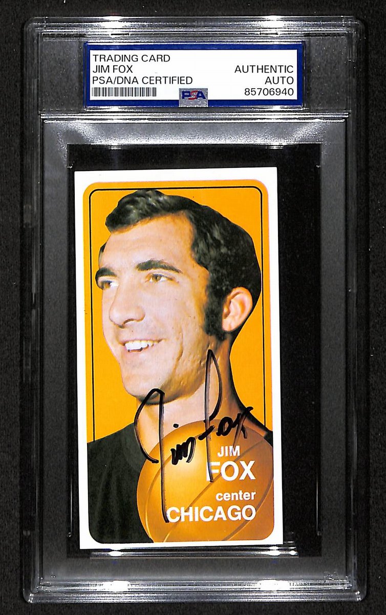 1970 Topps Jim Fox Chicago Bulls PSA/DNA Signed/Auto Card BA204113
