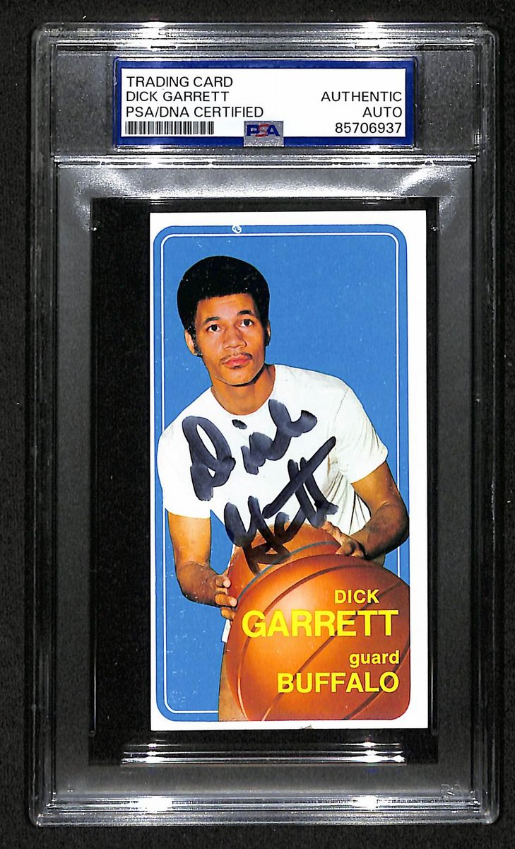 1970 Topps Dick Garrett Buffalo Braves PSA/DNA Signed/Auto Card BA204114