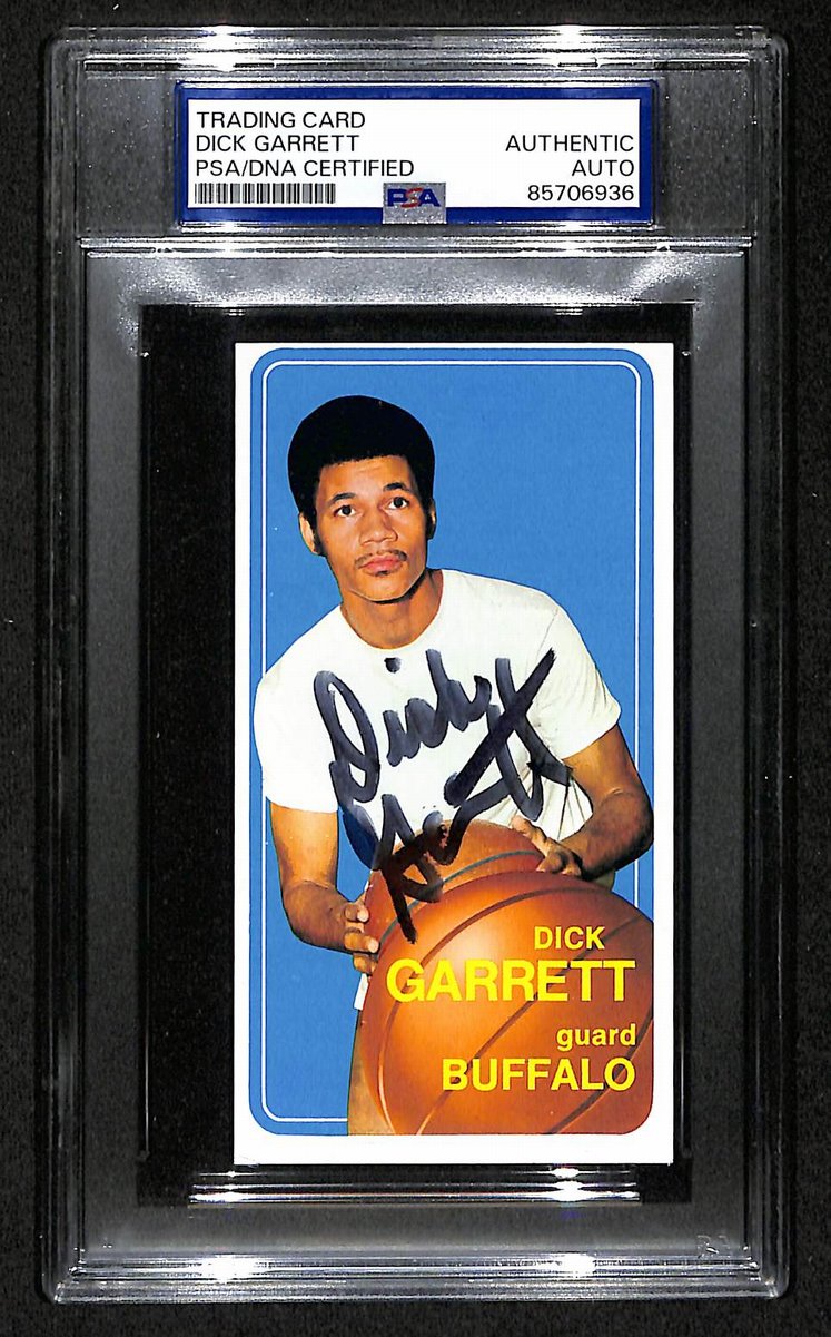 1970 Topps Dick Garrett Buffalo Braves PSA/DNA Signed/Auto Card BA204115