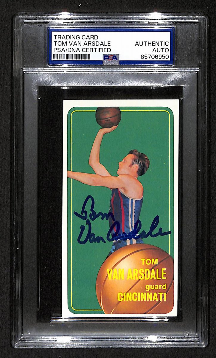 1970 Topps Tom Van Arsdale Cincinnati Royals PSA/DNA Signed/Auto Card BA204117