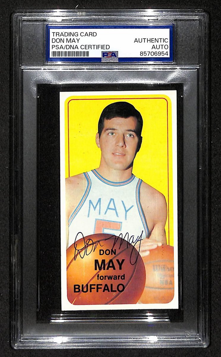 1970 Topps Don May Buffalo Braves PSA/DNA Signed/Auto Card BA204126