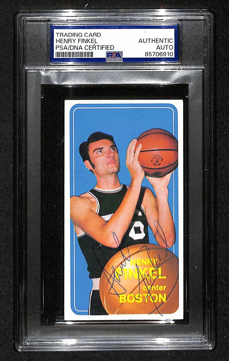 1970 Topps Henry Finkel Boston Celtics PSA/DNA Signed/Auto Card BA204129