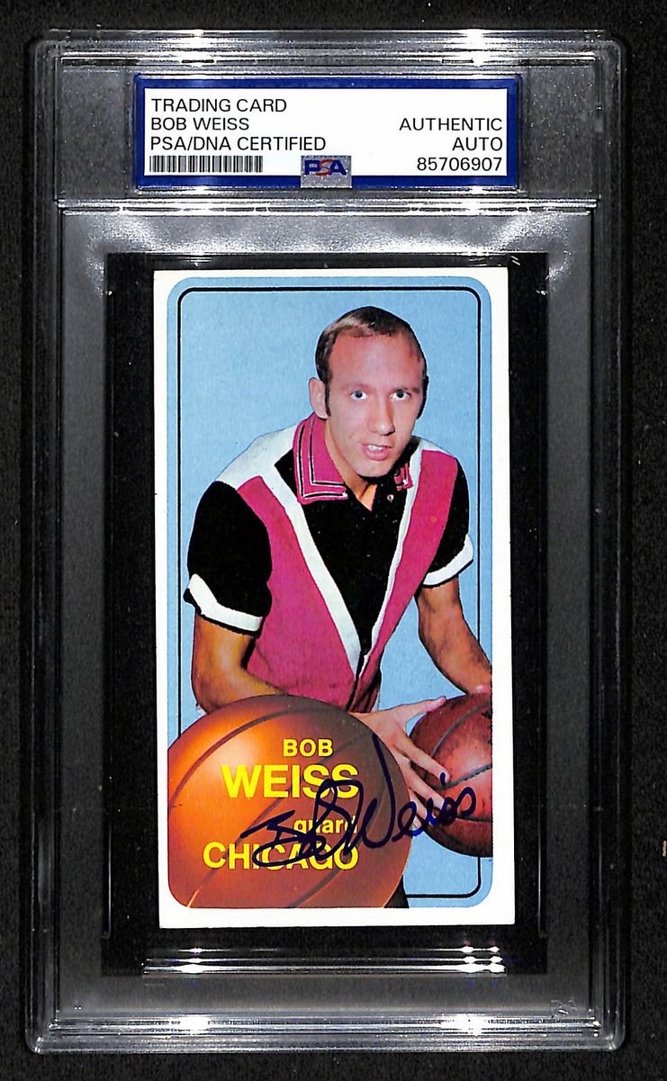 1970 Topps Bob Weiss Chicago Bulls PSA/DNA Signed/Auto Card BA204110