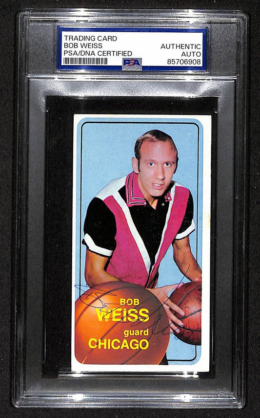 1970 Topps Bob Weiss Chicago Bulls PSA/DNA Signed/Auto Card BA204111