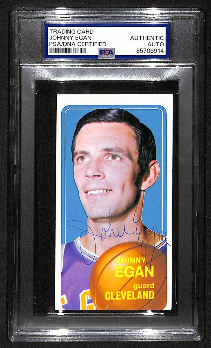 1970 Topps Johnny Egan Cleveland Cavaliers PSA/DNA Signed/Auto Card BA204112