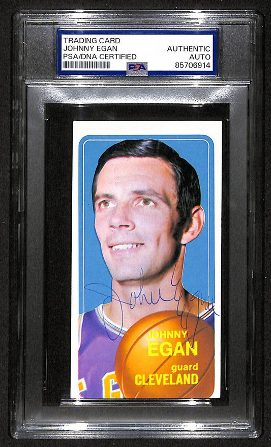 1970 Topps Johnny Egan Cleveland Cavaliers PSA/DNA Signed/Auto Card BA204112