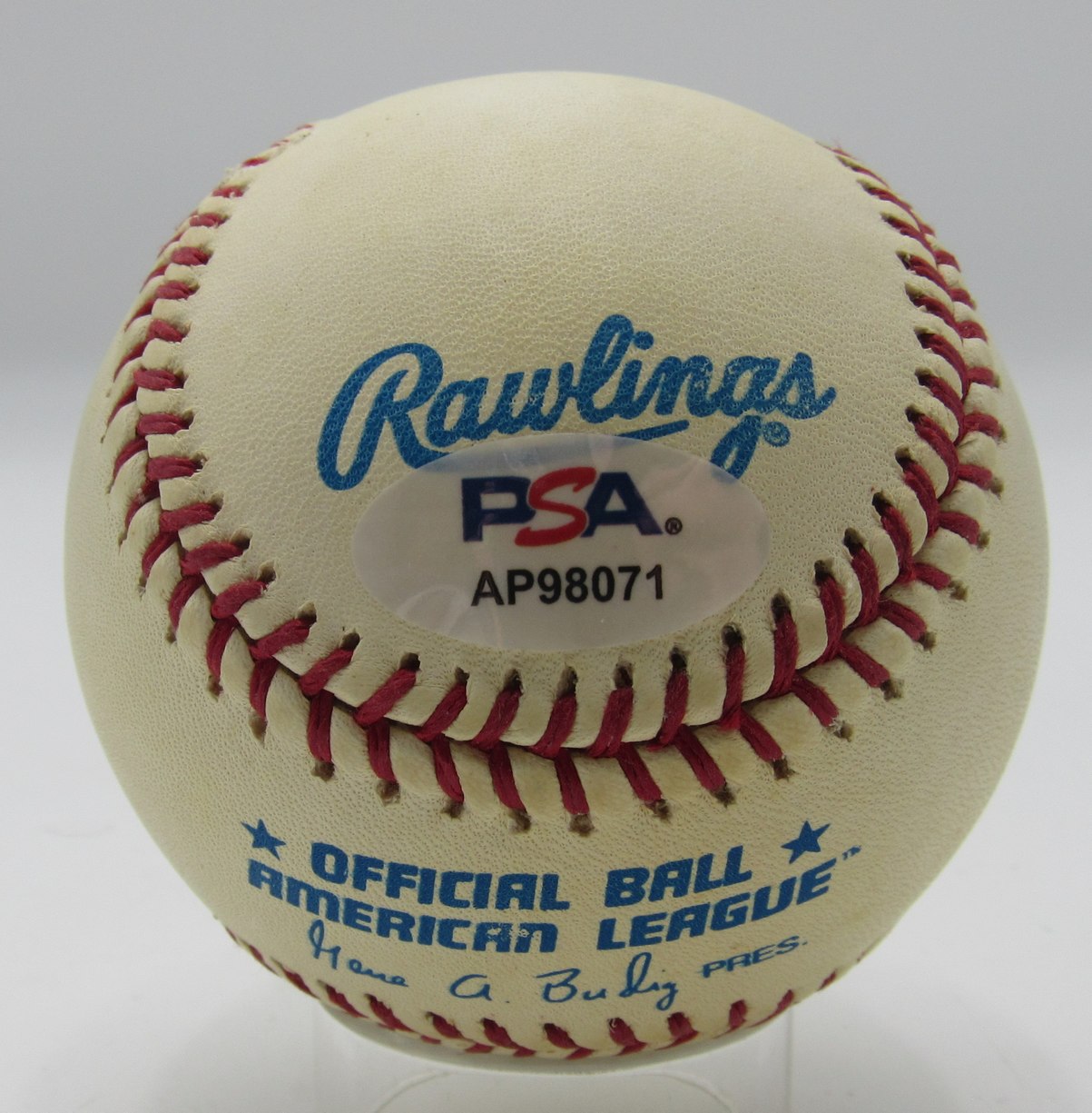 Carl Yastrzemski HOF Signed/Inscr OAL Baseball Boston Red Sox PSA/DNA 203643