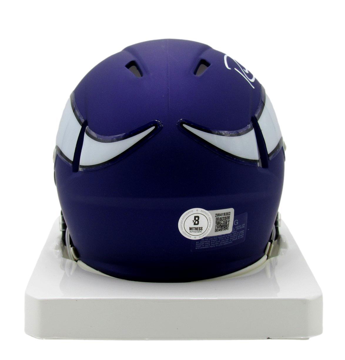 Randy Moss HOF Signed/Autographed Minnesota Vikings Mini Helmet Beckett 203901