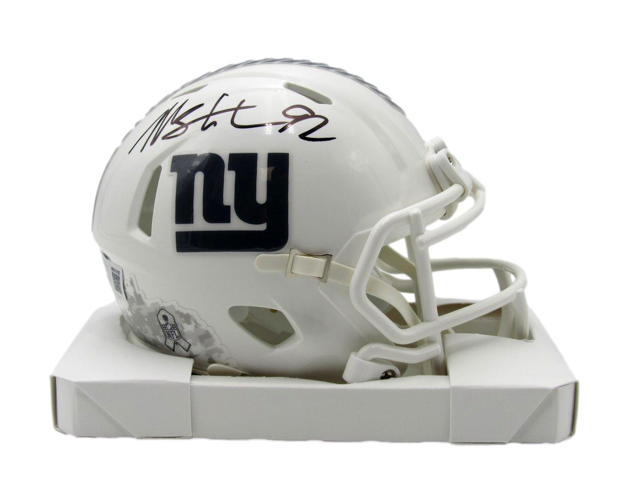 Michael Strahan HOF Signed/Auto New York Giants STS Mini Helmet Beckett 203905