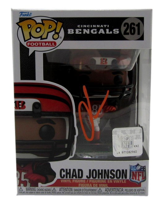 Chad Johnson Signed/Auto Funko POP! #261 Figurine Bengals Beckett 203908