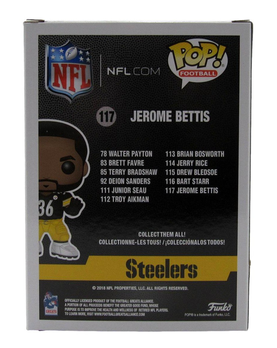 Jerome Bettis Signed/Auto Funko POP! #117 Figurine Steelers Beckett 203909