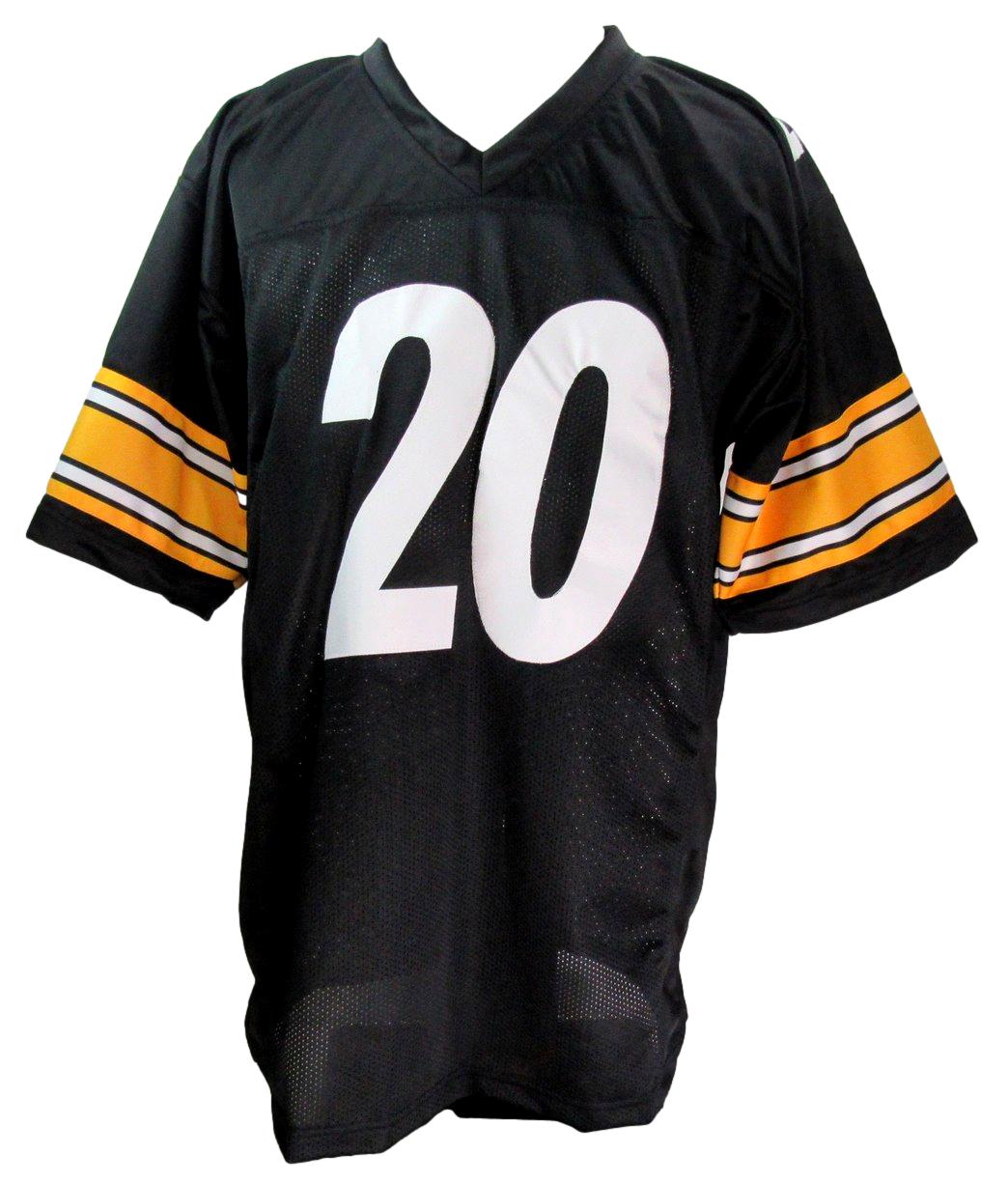 Kaleb Johnson Signed/Auto Steelers Black Custom Football Jersey Beckett 203911