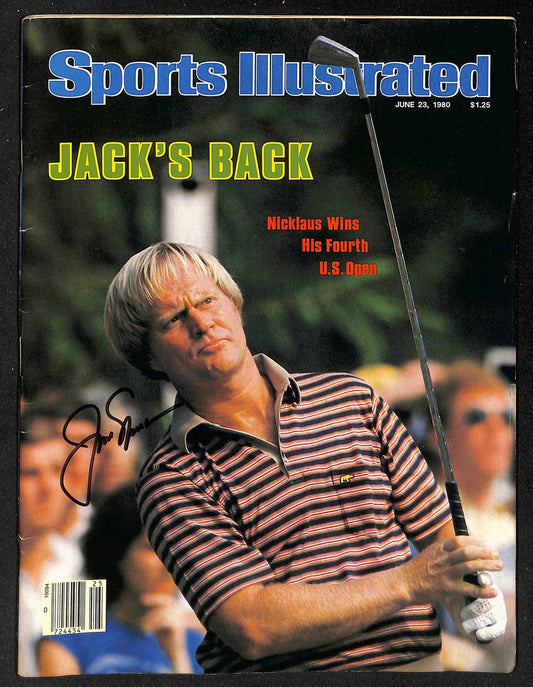 Jack Nicklaus Signed/Auto 6/23/80 Sports Illustrated Magaziine No Label PSA/DNA