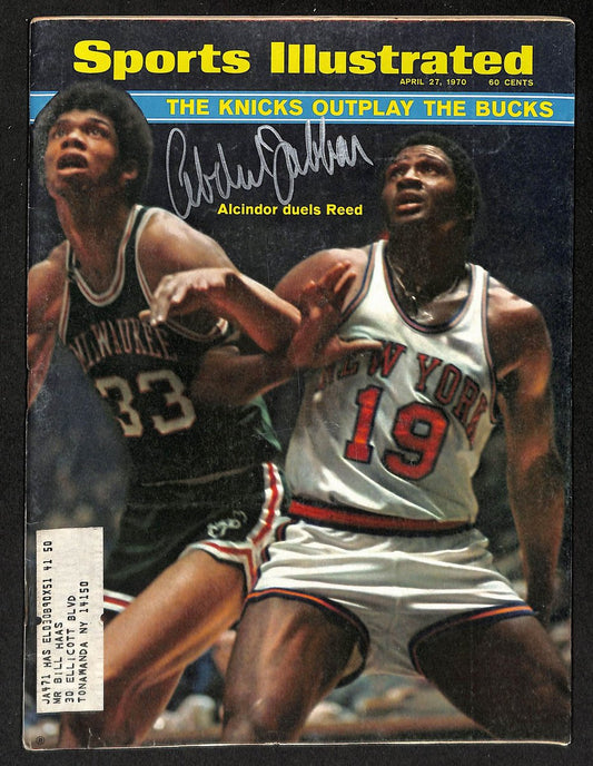 Kareem Abdul-Jabbar Signed 4/27/1970 Sports Illustrated Magaziine PSA/DNA