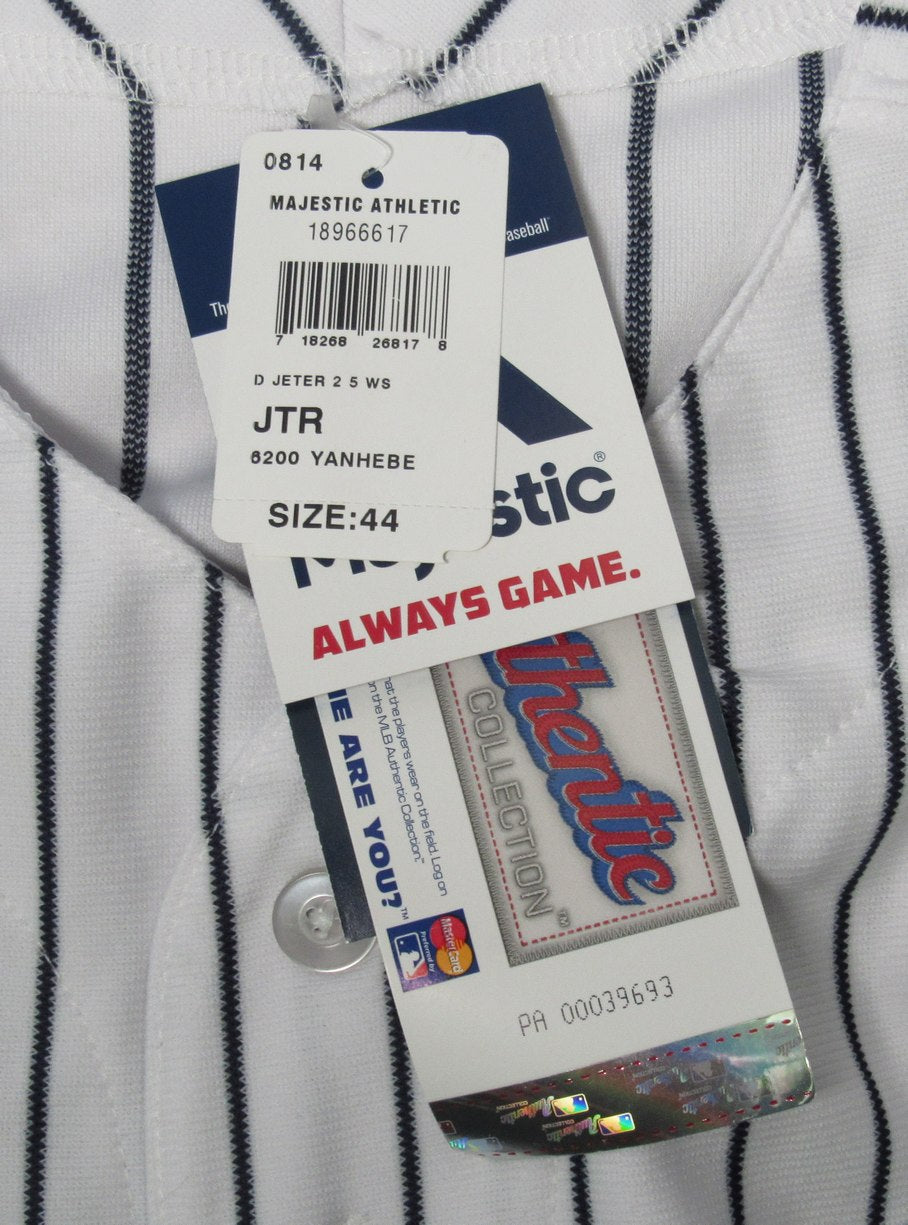 Derek Jeter HOF Autographed/Inscribed Baseball Jersey New York Yankees Steiner