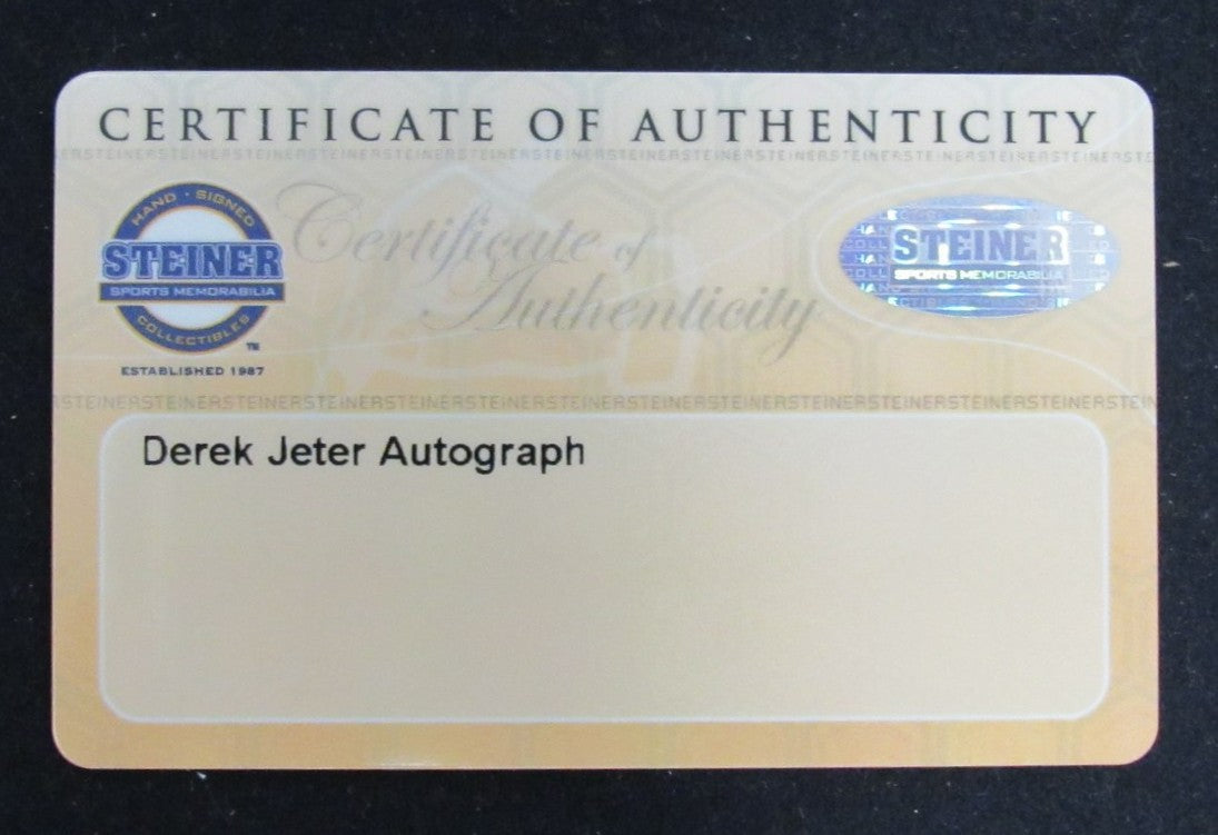Derek Jeter HOF Autographed/Inscribed Baseball Jersey New York Yankees Steiner