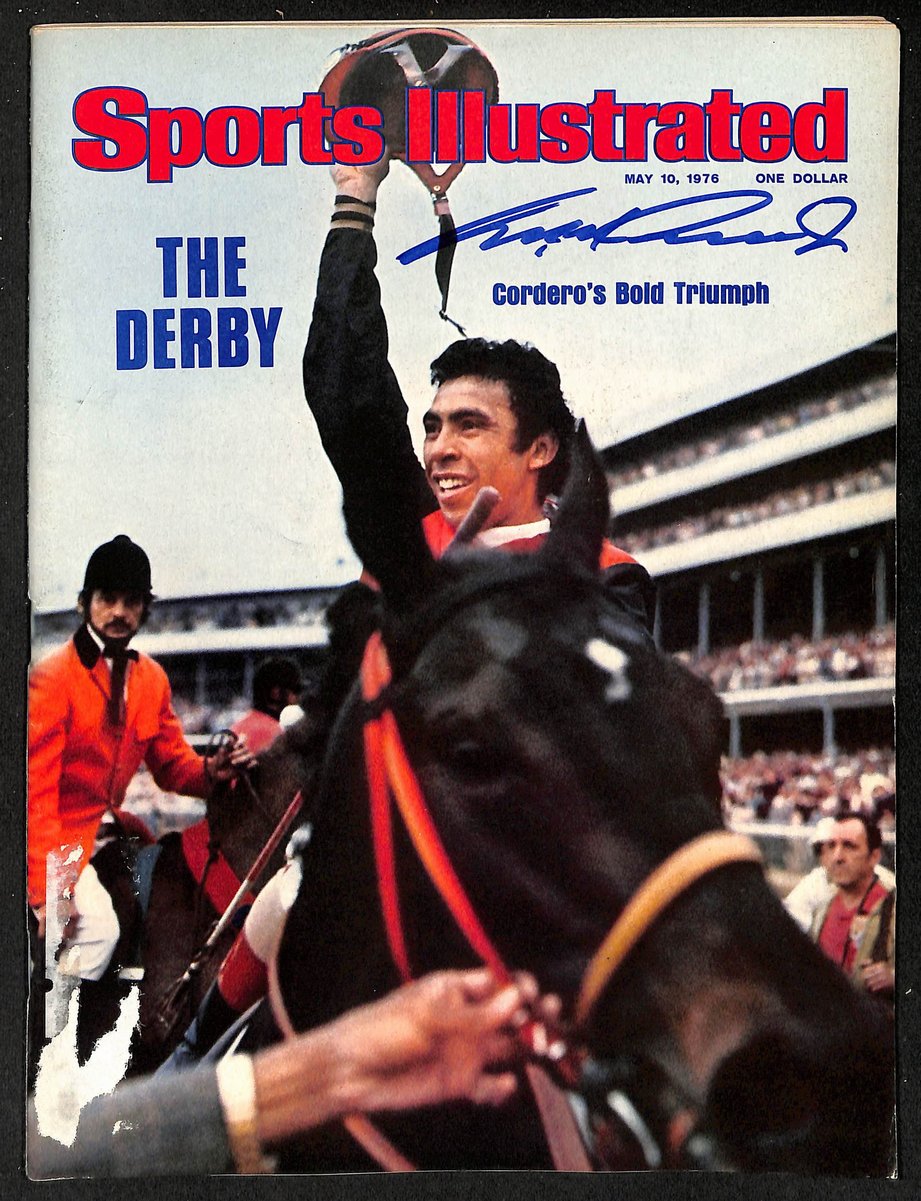 Angel Cordero Jr. Signed 5/10/1976 Sports Illustrated Magazine PSA/DNA 203677