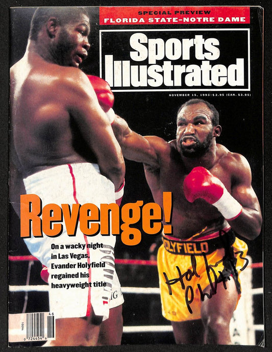 Evander Holyfield Signed 11/15/93 Sports Illustrated Magazine No Label PSA/DNA