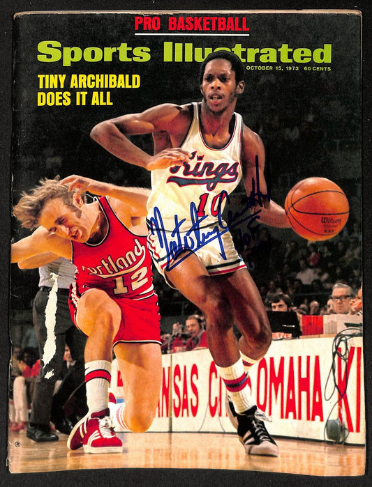 Tiny Archibold HOF Signed 10/15/1973 Sports Illustrated Magazine PSA/DNA 203689