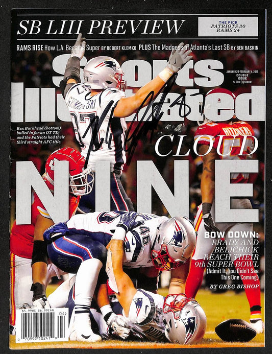 Rob Gronkowski Signed 1/28/2019 Sports Illustrated Magazine No Label PSA/DNA