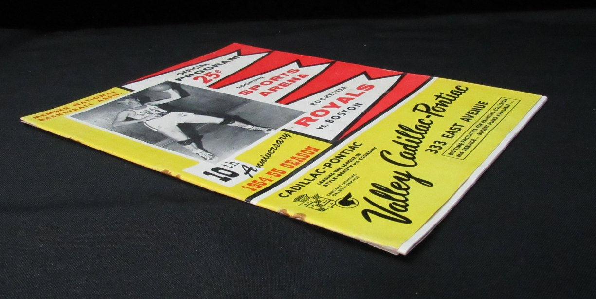 1954-55 NBA Program Rochester Royals vs. Boston Celtics Bob Cousy 198272