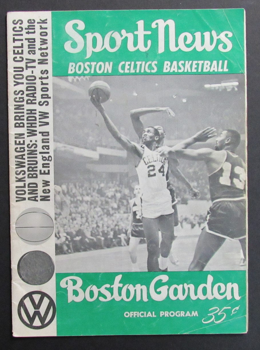1965-66 NBA Program Boston Celtics at Bosto Gardens Missing Pages 198273
