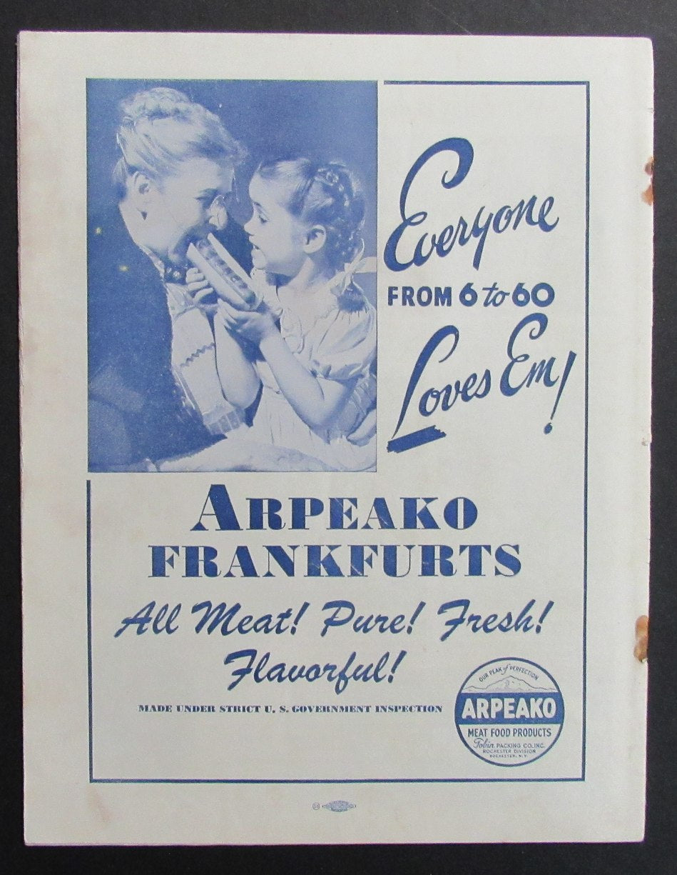 1948-49 BAA Program Rochester Royals vs. Fort Wayne Pistons 198279