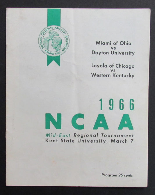 1966 NCAA Mid-East Regional Tournament at Kent State University 198269
