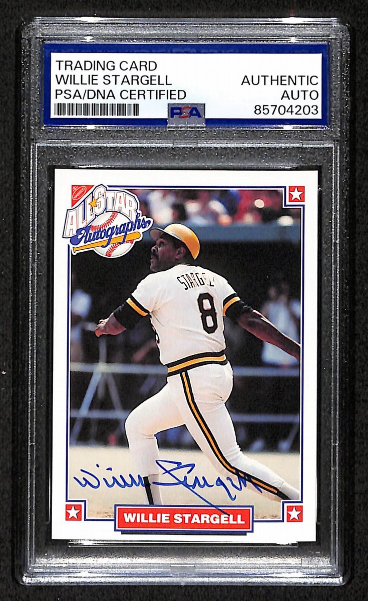 1993 Nabisco All-Star Willie Stargell HOF Signed Card Pirates PSA/DNA 203943