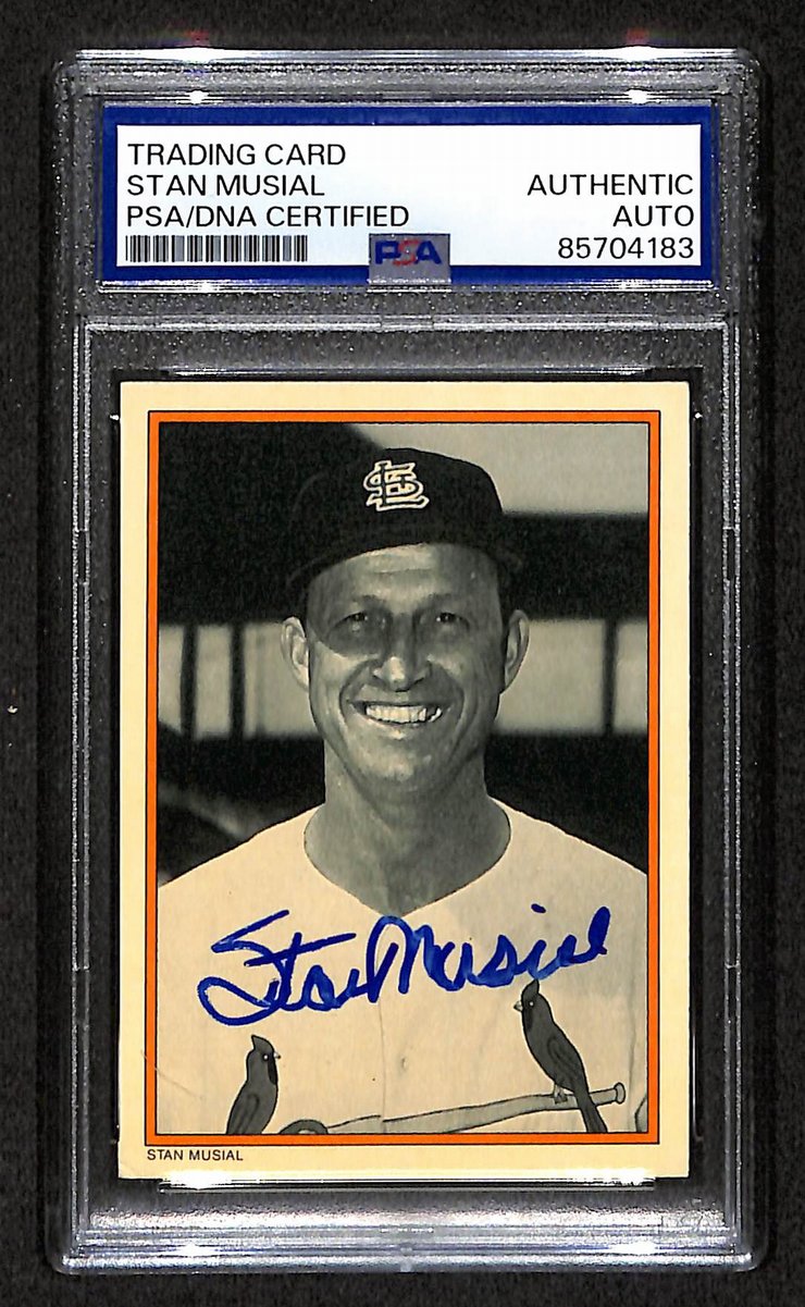 1985 Circle K Stan Musial HOF Signed/Autographed Card Cardinals PSA/DNA 203945