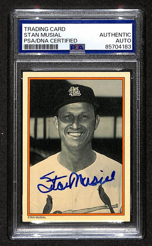 1985 Circle K Stan Musial HOF Signed/Autographed Card Cardinals PSA/DNA 203945