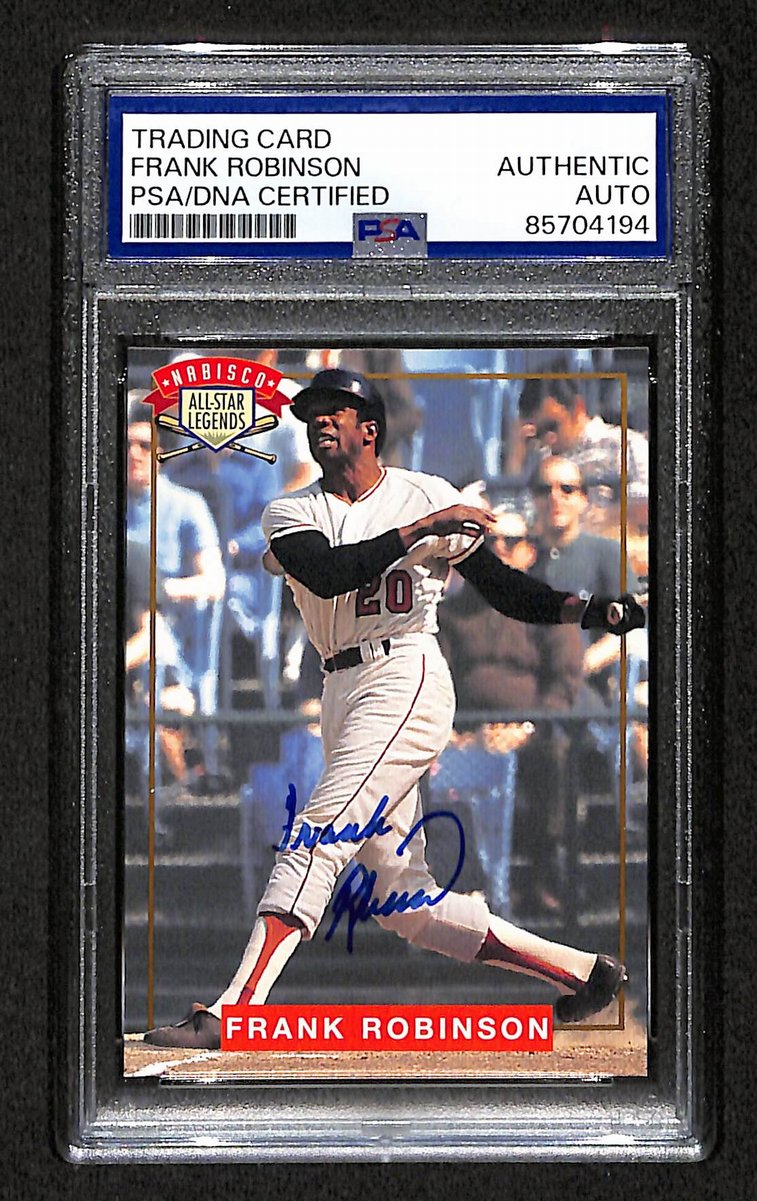 1994 Nabisco All-Star Frank Robinson HOF Signed/Auto Card Orioles PSA/DNA 203950