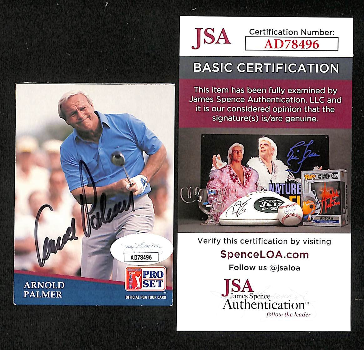 Arnold Palmer PGA Champion Signed/Autographed 1991 Pro Set Card JSA 204190