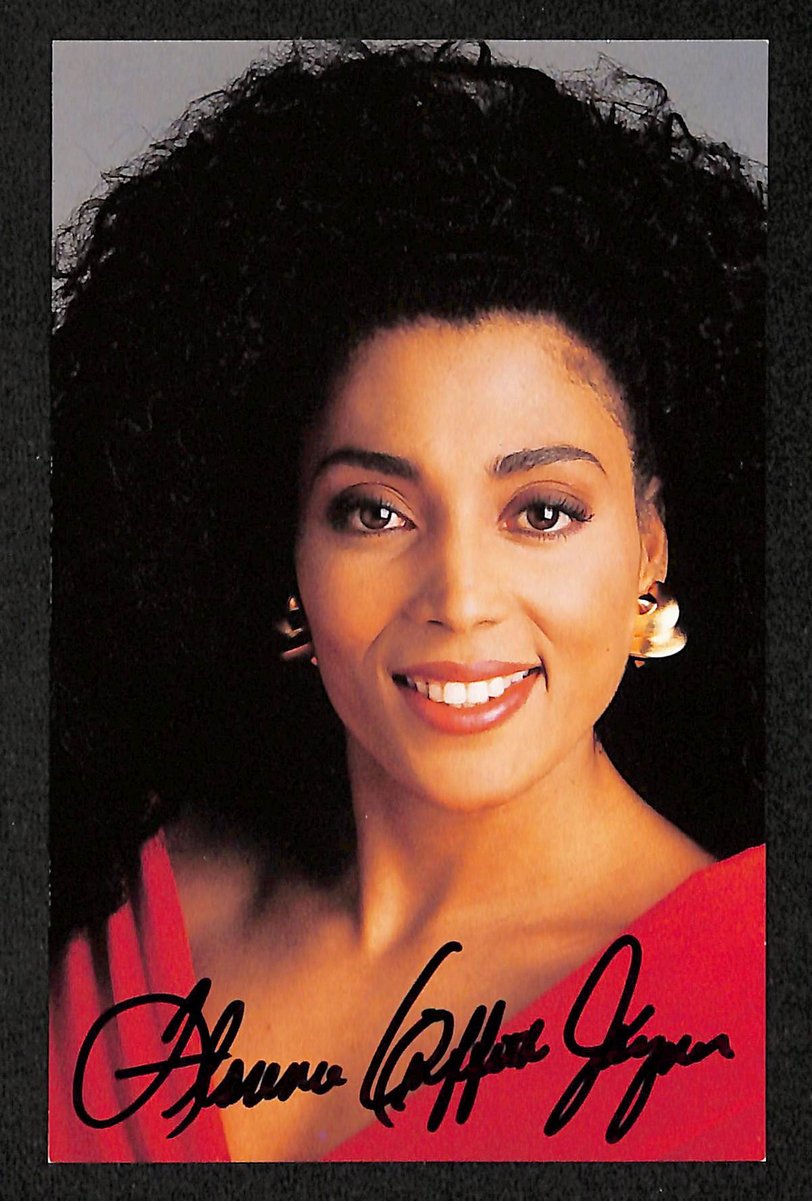 Florence Griffith Joyner Signed/Auto 5.5x3.5 Postcard Olympic Runner JSA 204191