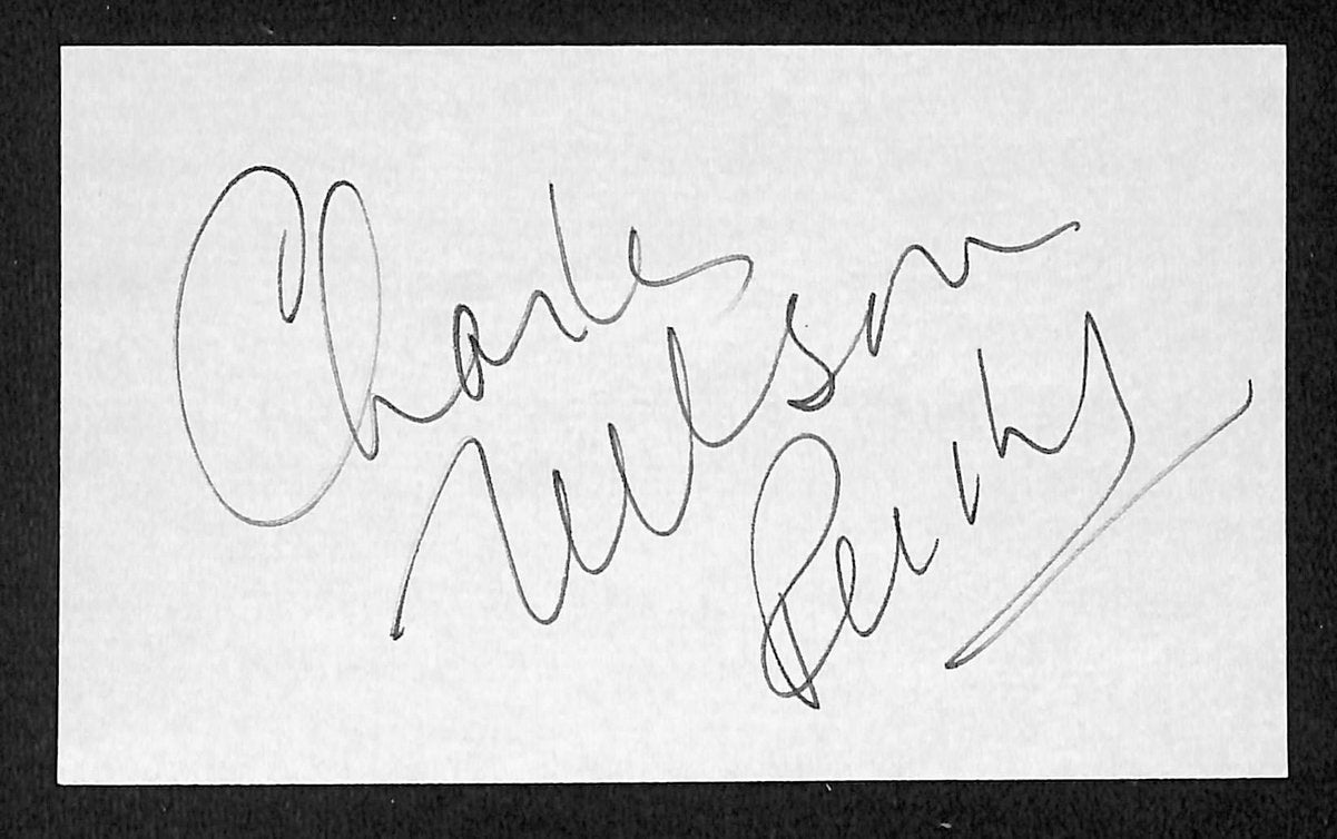 Charles Nelson Reilly Comedian Signed/Auto 3x5 Index Card JSA 204193