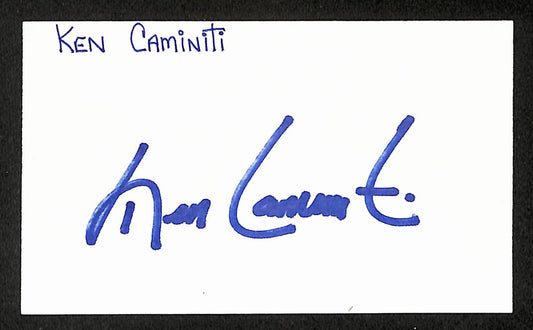 Ken Caminiti Signed/Autographed 3x5 Index Card Houston Astros JSA 204198
